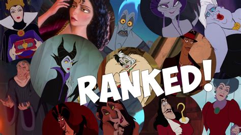 Top Disney Villains Ranking Official Youtube