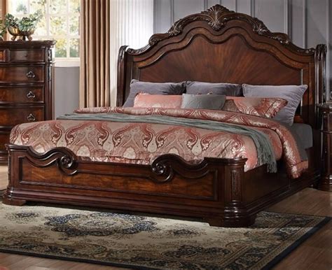 Best match newest most popular name lowest price highest price. NEW! Formal Cal.King Size Bed Set, 1pc Traditional Walnut ...