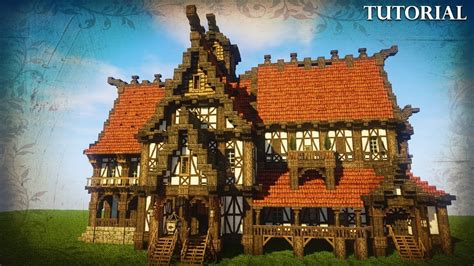 Minecraft Medieval Taverninn Tutorial Minecraft Houses Minecraft