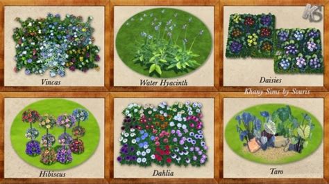 Sweet Garden Flowers By Souris At Khany Sims Sims 4 Updates