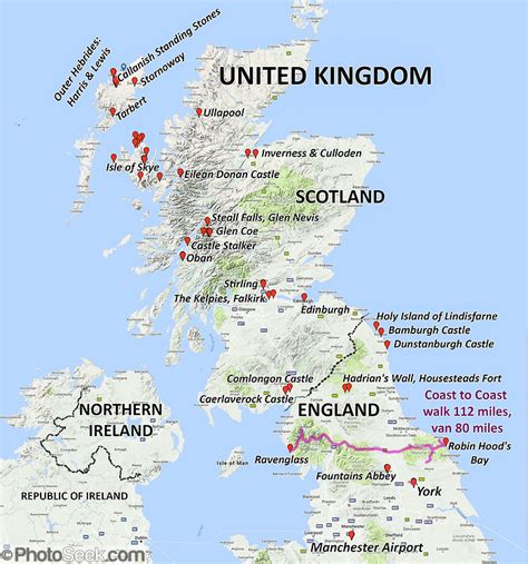 Map Of England And Scotland Map Of The World