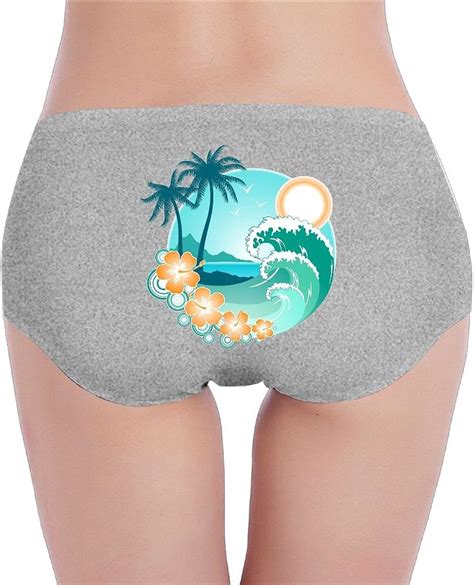 Amazon Com Yoigng Women Coconut Tree Panties Sexy T Back Thong Bikini