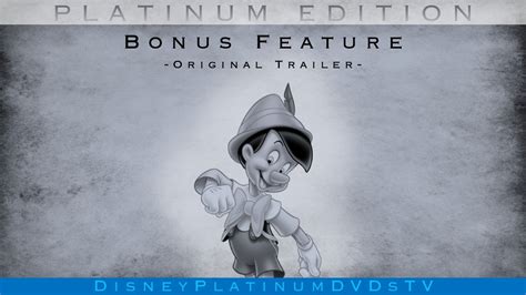 Disneys Pinocchio Original Theatrical Trailer 1940 Youtube