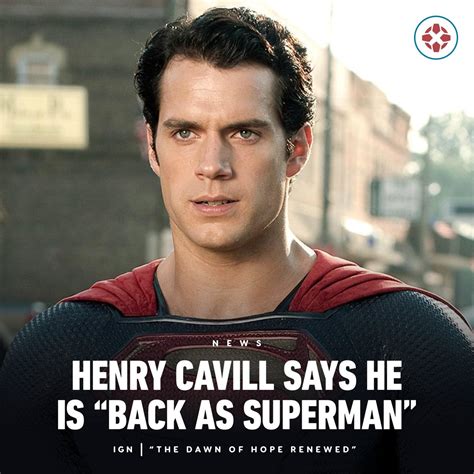 i wanted to make it official i am back as superman henry cavill said in an instagram video