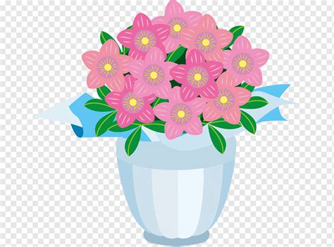 Desain Bunga Bunga Potong Pot Bunga Buket Bunga Bunga Tanaman Herba Merangkai Bunga Vas Png