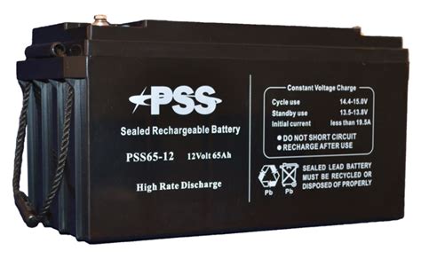 Pss65 Pss Battery 12 Volt 65 Ah Sealed Lead Acid Battery Size 355 X
