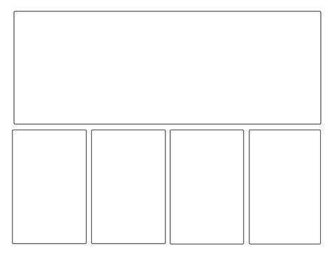 6 Panel Comic Strip Template