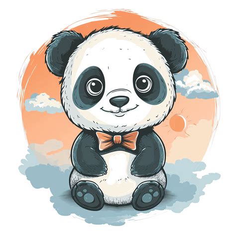 Ai Generated Cute Baby Panda T Shirt Illustration Semi Realistic