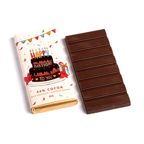 Happy Birthday Chocolate Bar 85g Daniel Chocolates