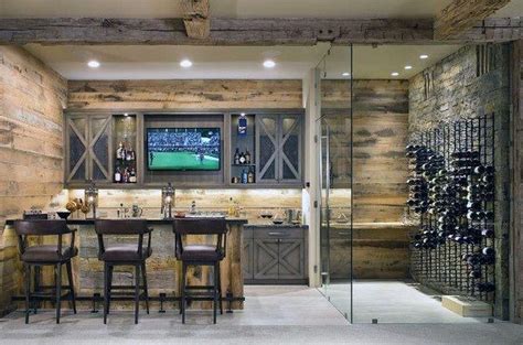 Cool 45 Astonishing Rustic Home Bar Design Ideas Basementbar Pub Bar