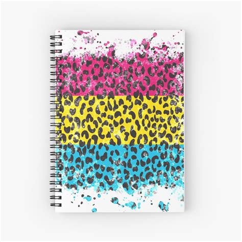 Pansexual Leopard Design By Ikonolexiart Redbubble Hardcover Journals