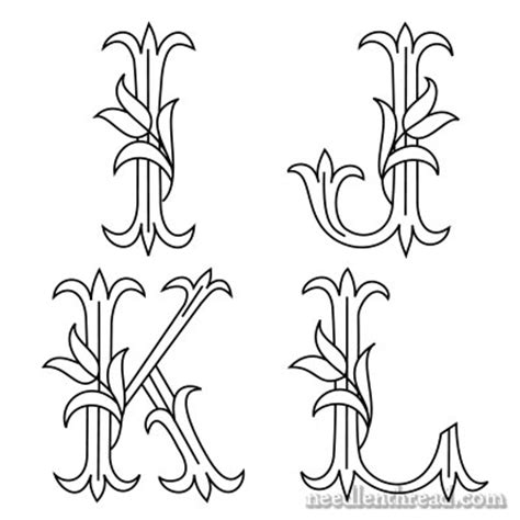 Looking for japanese embroidery designs with a difference? New Tulip Monograms (I - L) and News - NeedlenThread.com