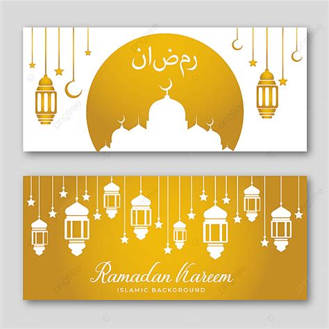 Golden Ramadan Kareem Banner Template Template Download On Pngtree