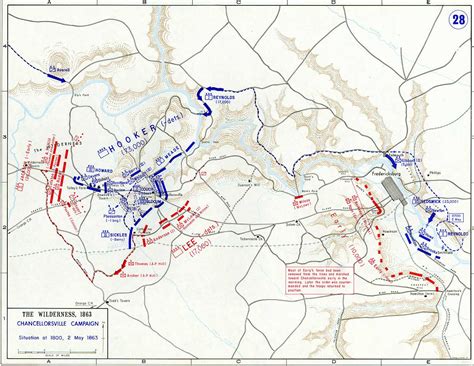 Battle Of Chancellorsville Map