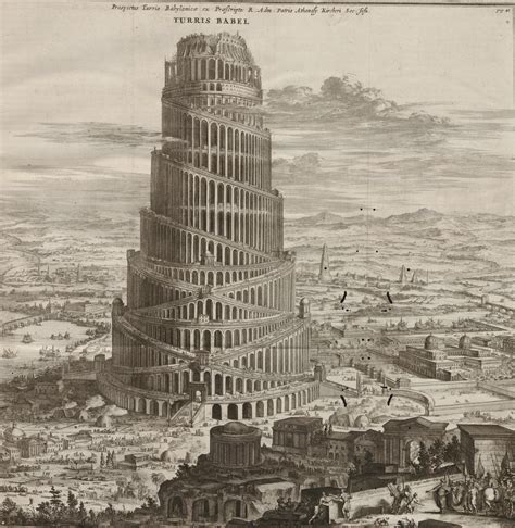 Turris Babel (the Tower of Babel) by Coenraet Decker - 1679 : SuperStructures
