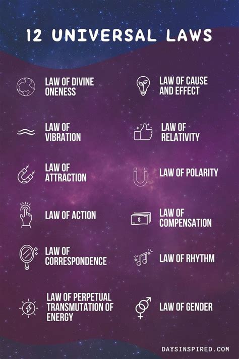 what are the laws of the universe the 12 laws explained days inspired consciousness