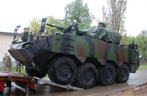 Romania Takes Delivery Of First Piranha 5 Wheeled Armored Vehicles