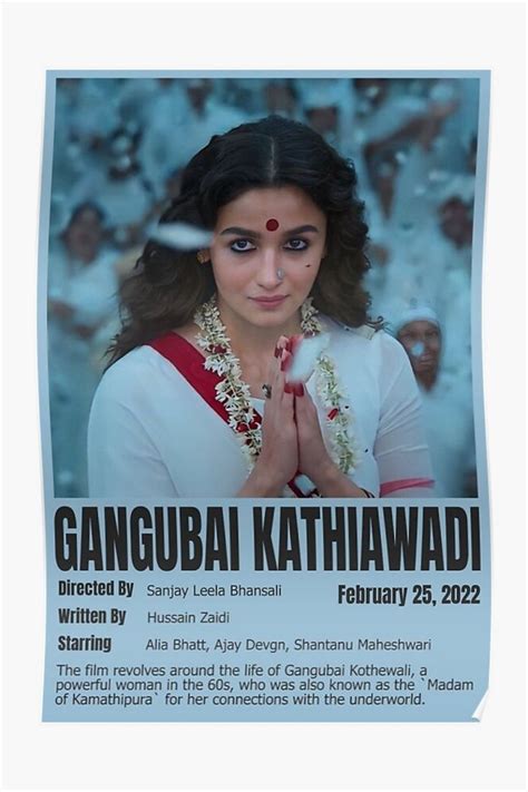 Gangubai Kathiawadi Alia Bhatt Ajey Devgn Poster By Pardesiguy Alia Bhatt Alia Film