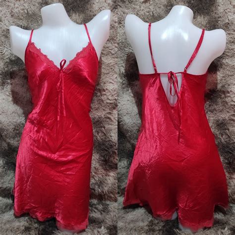 Sale Red Sexy Back Nighties Dress Womens Fashion Dresses And Sets Dresses On Carousell