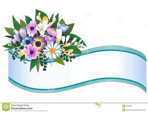 Flower Banner Stock Vector Image Of Plant Floral