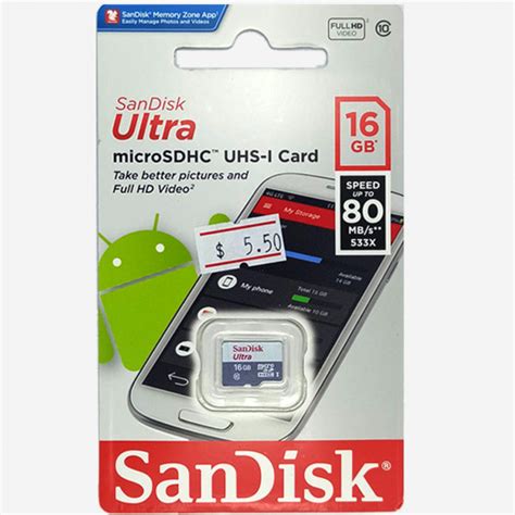 With capacities up to 1tb1, our sandisk ultra microsd card has room for even more hours of full hd video4 and delivers transfer speeds of up to 120mb/s2 to help you move that content. SanDisk Ultra MicroSDHC/MicroSDXC UHS-I Card 80MB/s - Mr IT