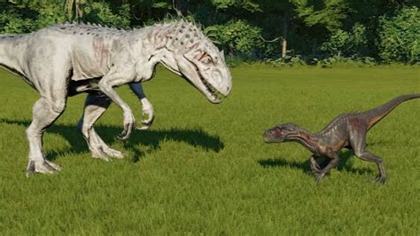 Indoraptor Vs Indominus Rex Jurassic World Evolution Youtube