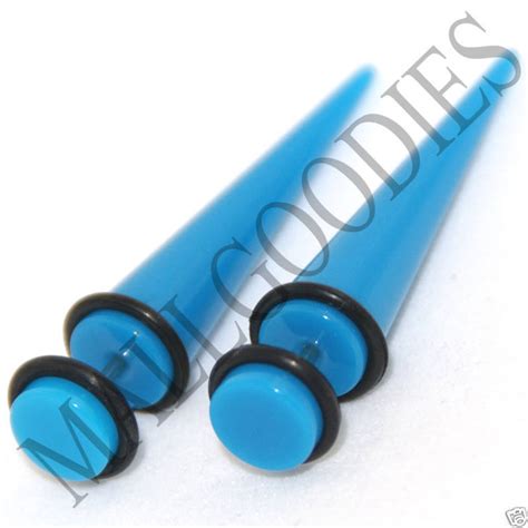 0370 Fake Cheaters Faux Illusion Ear Stretchers Tapers Plugs 0g