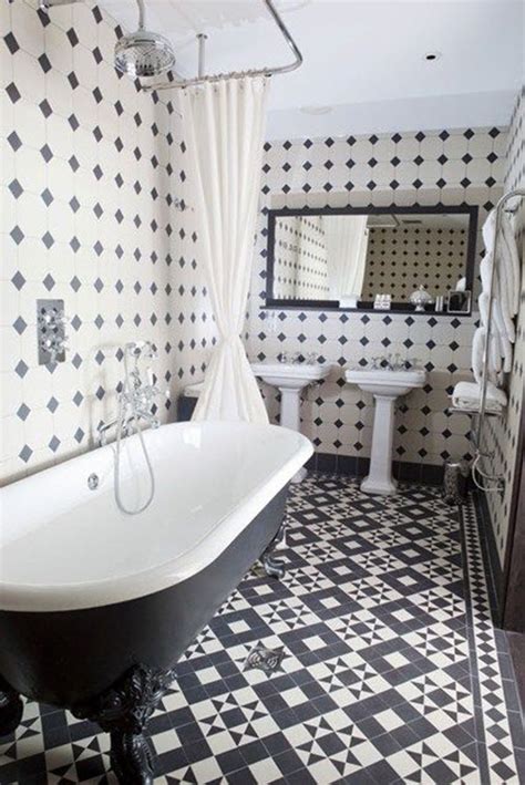 Black White Octagon Bathroom Floor Tile Clsa Flooring Guide