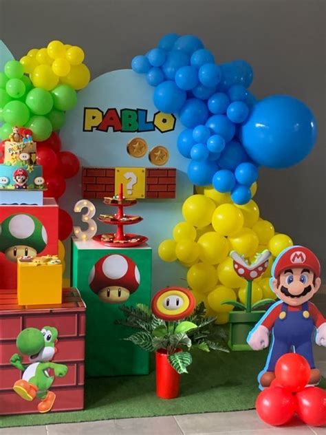 48 Originales Ideas Para Decorar Fiesta De Super Mario Fiesta De