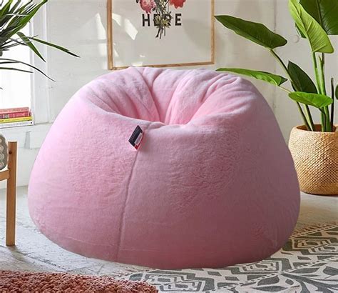 Buy Luxury Furr Bean Bag Cover For Adults Pink Xxxl Online In India At Best Price Modern