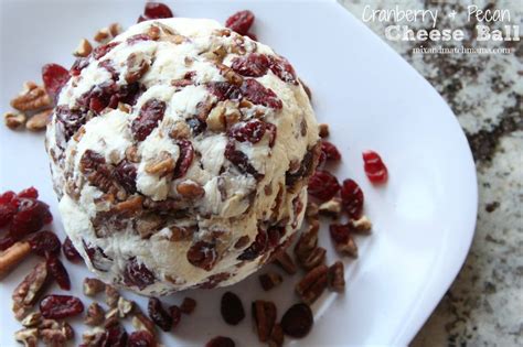 My family loved this cheeseball!! Cranberry Pecan Cheese Ball Recipe | Mix and Match Mama in ...