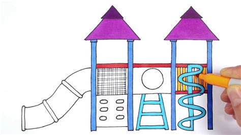 Playground 2 Drawing And Coloring Oyun Parkı Çizimi Ve Boyama