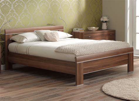 Berkeley Walnut Wooden Bed Frame 50 King Dark Wood Bed Sava