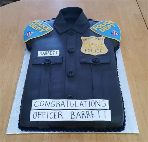 Police Uniform Cake Decorated Cake By Melissa D Cakesdecor