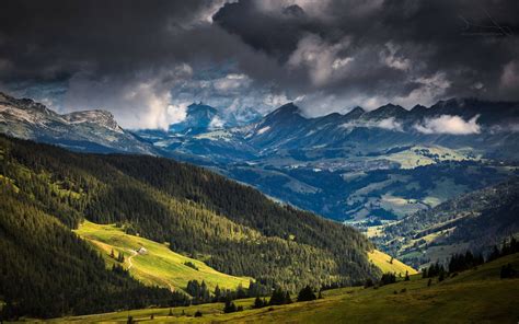 3000x1875 Nature Landscape Alps Lake Switzerland Sunset Mountain
