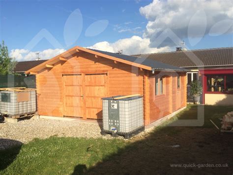 When you purchase a log cabin kit all you receive is a stack of raw materials. Garage wooden 20x20 1.7'' 400 ft² (log cabin) US timber garage