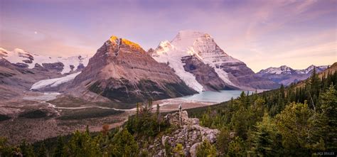 Mount Robson Sunset Panorama Mount Robson Bc Canada Mountain