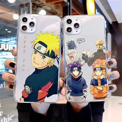 Cartoon Animated Naruto Uzumaki Kakashi Soft Silicone Transparent Phone