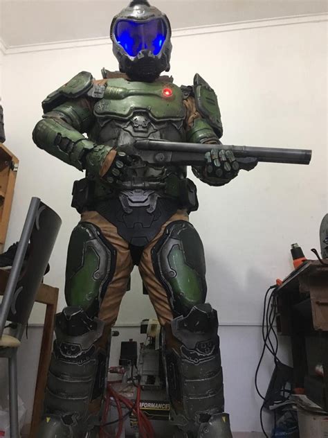 Deposit Custom Made Doom Slayer Cosplay Costume Full Set High Quality