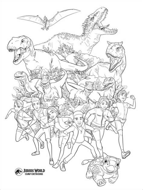 Jurassic World Camp Cretaceous Coloring Pages Lets Coloring Book My