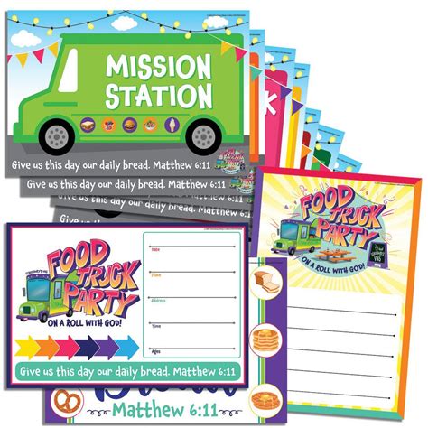 Activity Center Signs And Publicity Pack Food Truck Party Vbs 2022 By