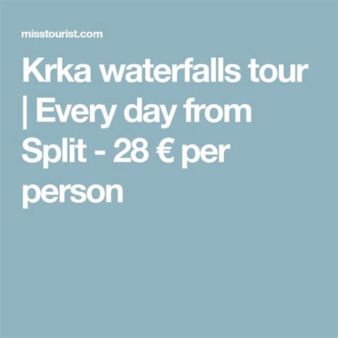 Top 10 Things To Do In Split Croatia Krka Waterfalls Splits Things