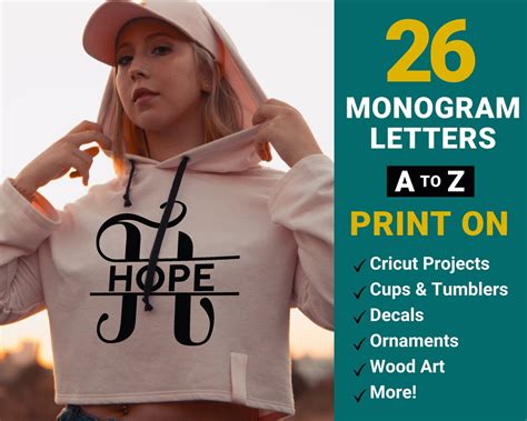 26 Monogram Letters Svg Bundle Split Monogram Svg Alphabet Etsy