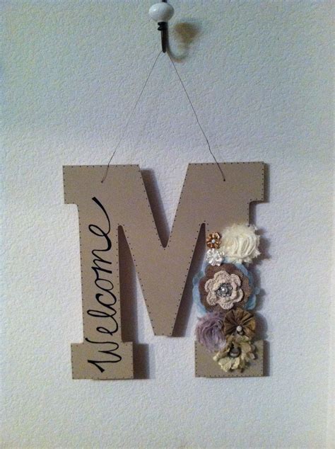 When you buy wooden cutout letter rustic decor set from rose home fashion we make it as easy as possible for you to find out when your product will be delivered.this decorative letters come attached for easy placement. DIY home decor... with bright flowers and "Mikaela ...