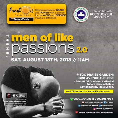 fresh oil seminar men of like passions 2 tosin affinnih [august 2018]