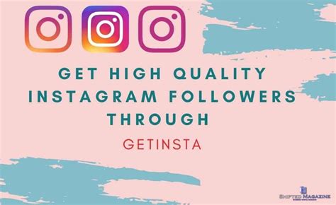 Get High Quality Instagram Followers Through Getinsta