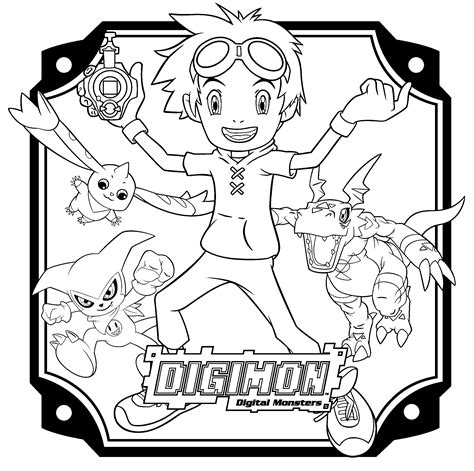 Coloring Page Digimon Coloring Pages 7