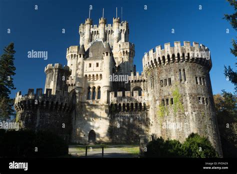 Butrón Medieval Castle In Basque Country Spain Middleage Stock Photo