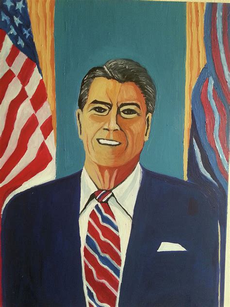 Ronald Reagan Painting By Al Bull