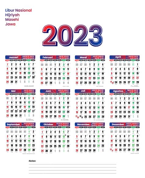 Calendar Year 2023 In Red And Blue Color Calender 2023 Kalender 2023